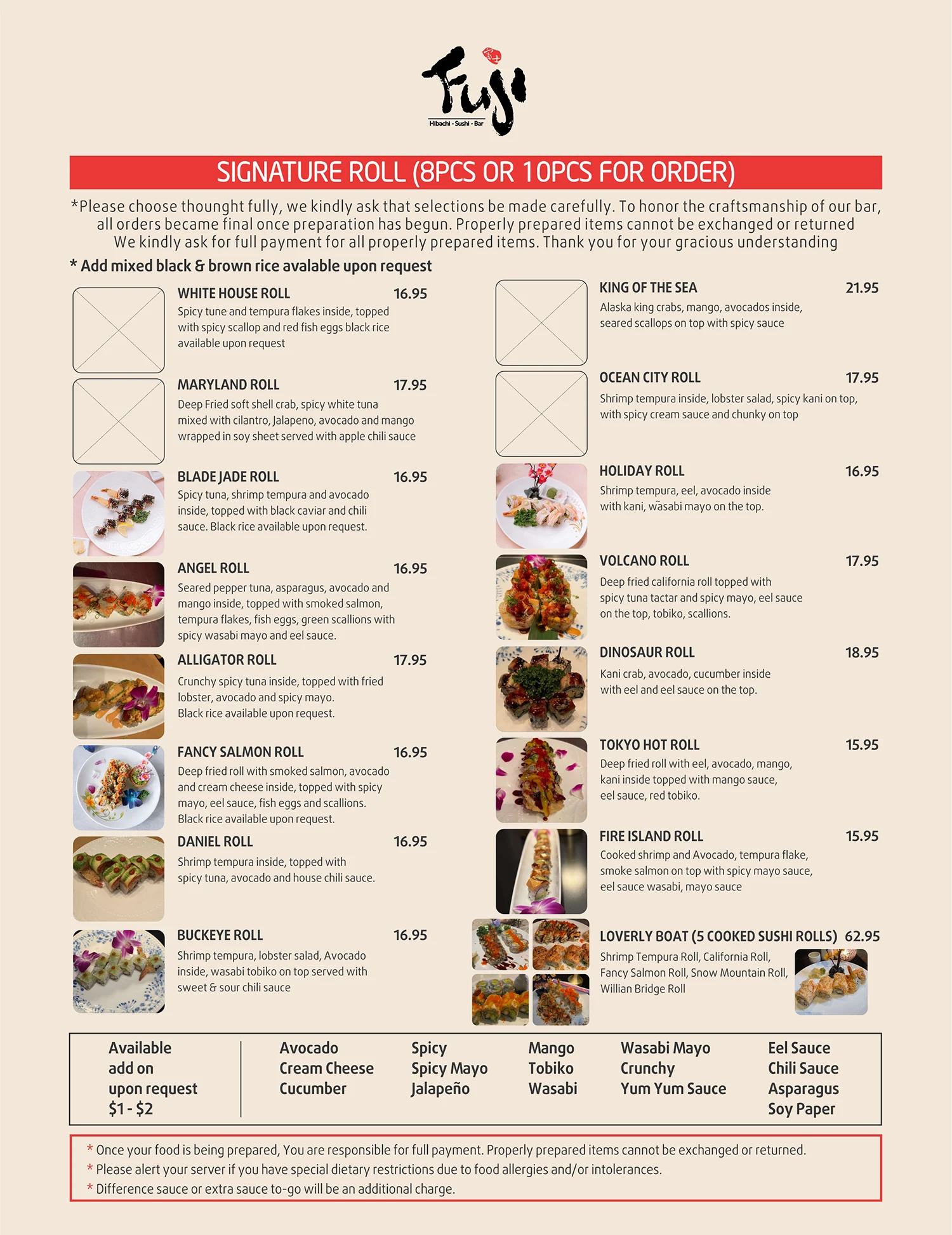 Fuji Hibachi Sushi And Lava Bar